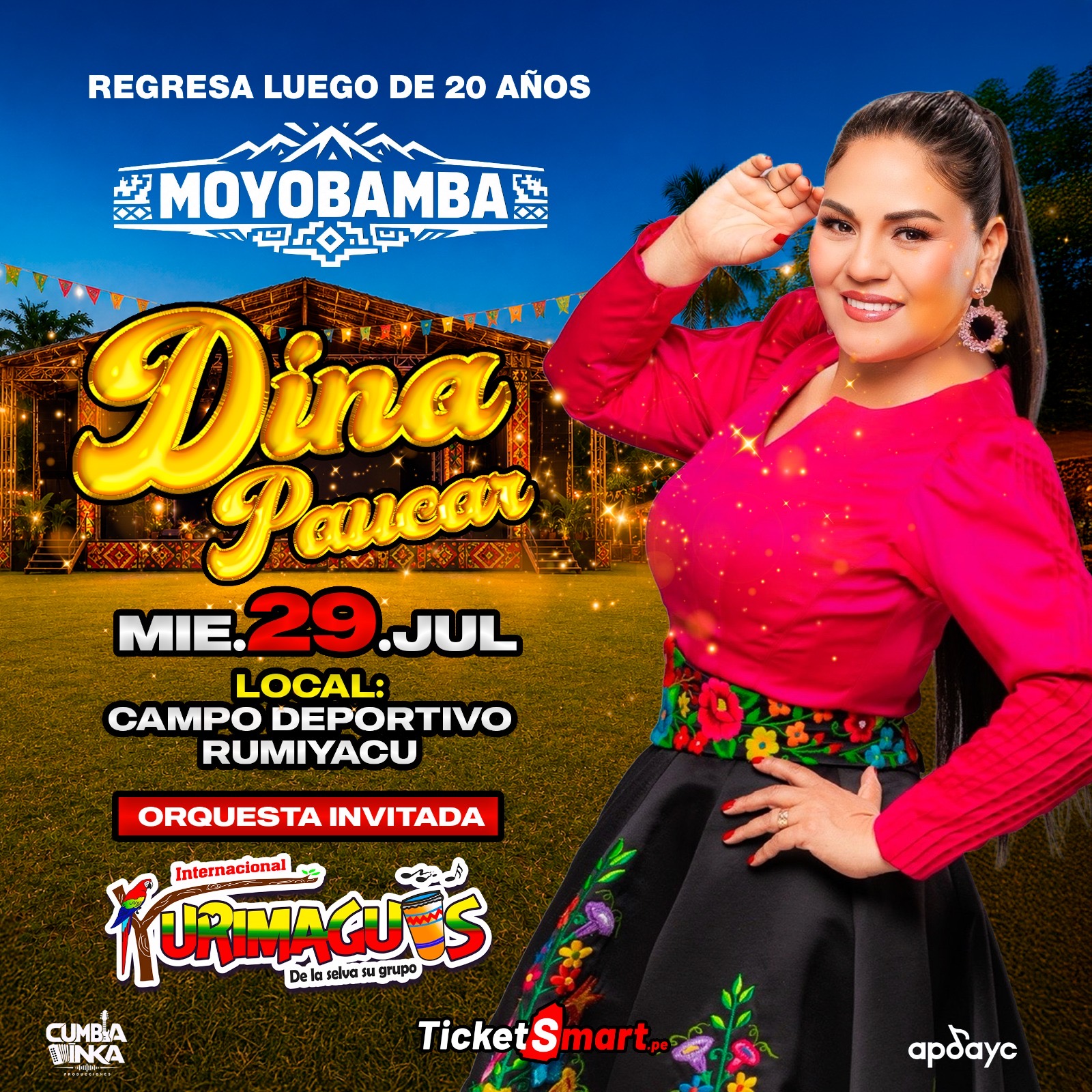 Dina Paucar en Moyobamba